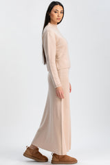 CORTINA | Beige Sweater in Supreme Wool and Cashmere