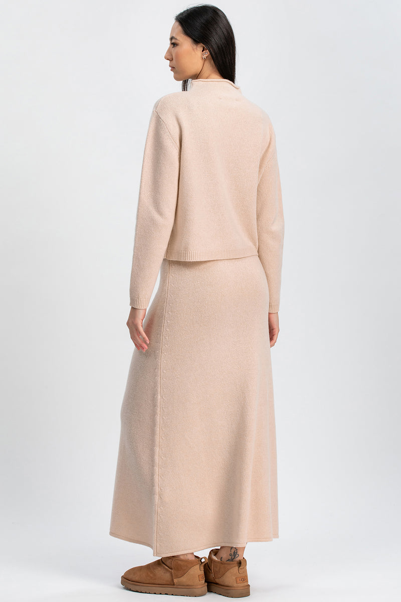 CORTINA | Beige Sweater in Supreme Wool and Cashmere