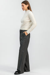 BRADLEY | Dark Grey Trousers in Viscose