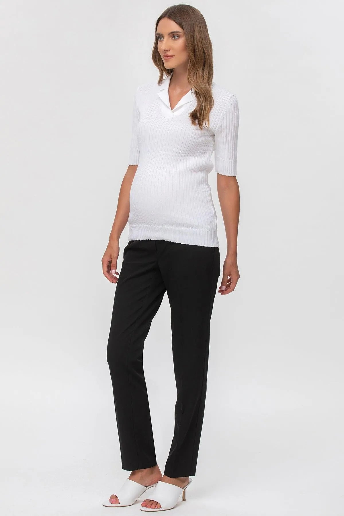 HARRY | Pantalone Premaman Slim Fit da Ufficio Nero - Pietro Brunelli