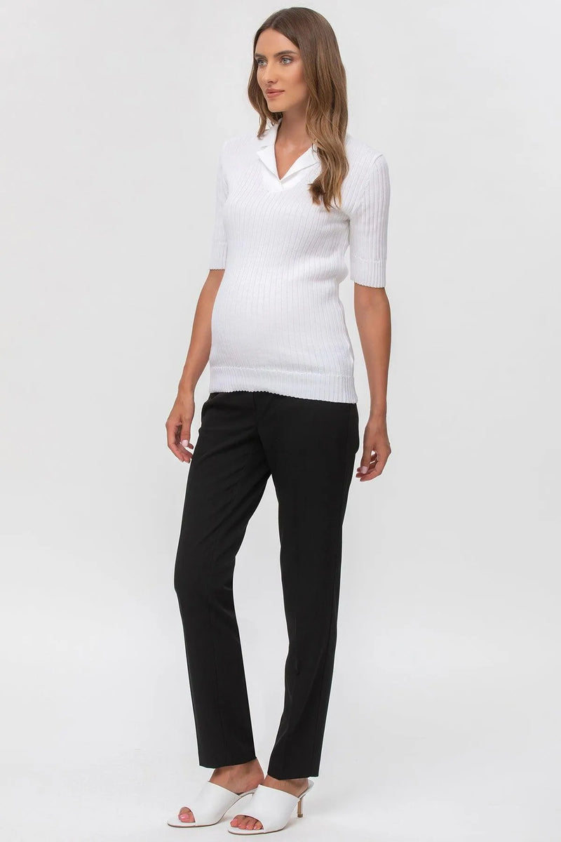 HARRY | Pantalone Premaman Slim Fit da Ufficio Nero - Pietro Brunelli