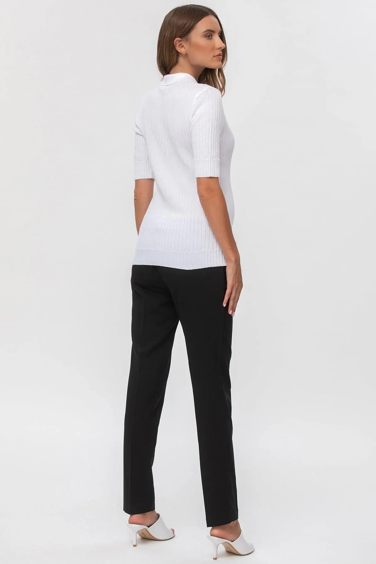 HARRY | Pantalone Premaman Slim Fit da Ufficio Nero - Pietro Brunelli