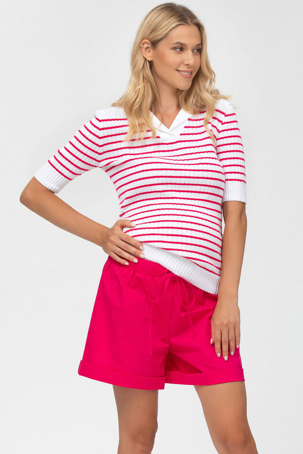 ADVENTURE SHORTS | Pantaloncini Premaman in Cotone Rosa