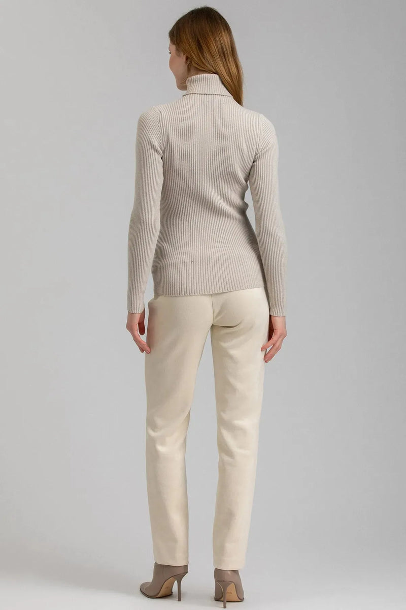 AURORA | Maglia Premaman Beige a Costine - Pietro Brunelli