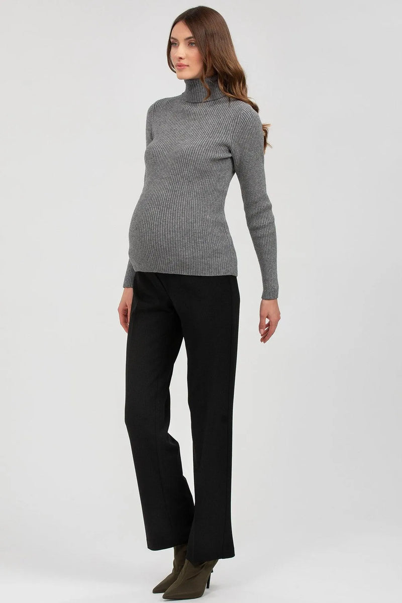 NOAH | Straight Leg Maternity Pants in Black