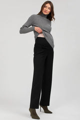 NOAH | Straight Leg Maternity Pants in Black