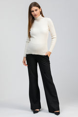 ROBIN | Pantaloni Premaman Neri a Gamba Svasata