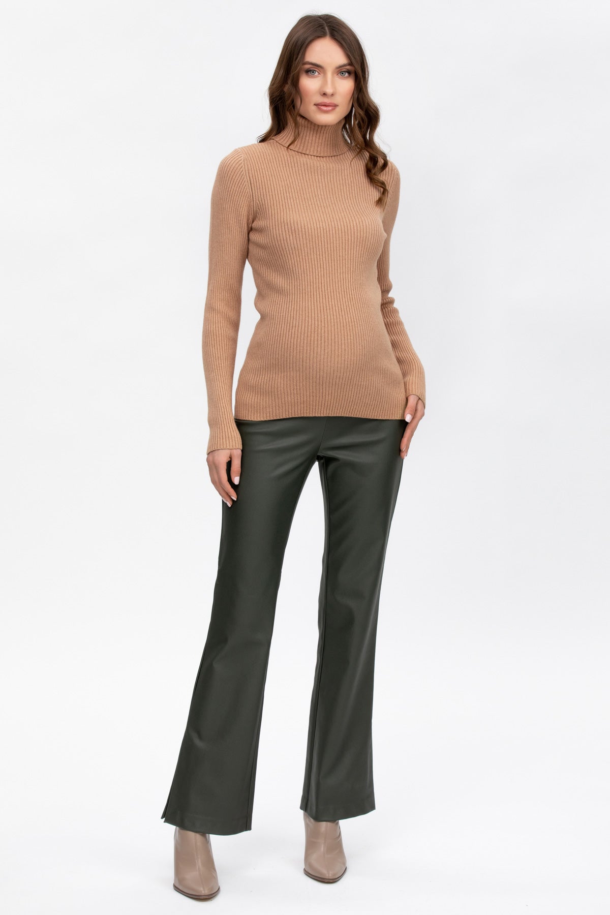 Pantalone premaman in eco pelle