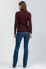 AURORA | Maglia Premaman Bordeaux a Costine