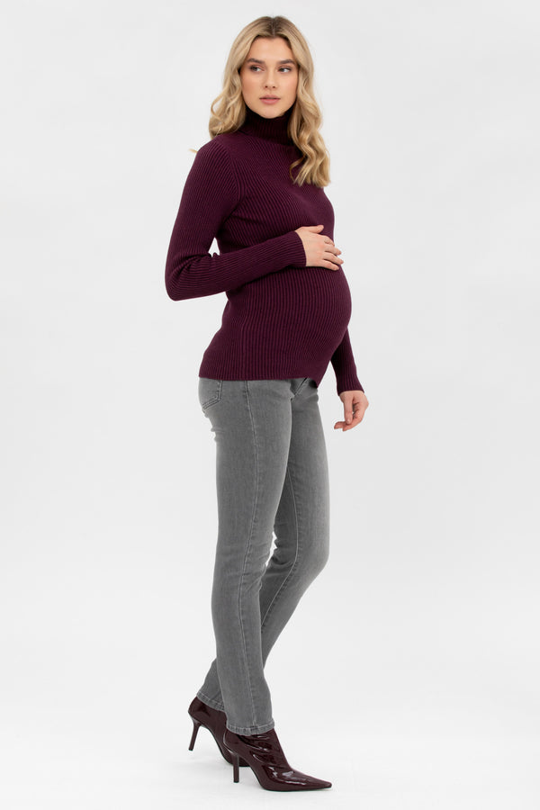 AURORA | Maglia Premaman Bordeaux a Costine