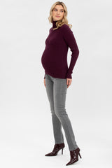 AURORA | Maglia Premaman Bordeaux a Costine