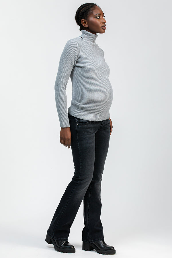 SLIM BOOTCUT W997 | Jeans Premaman con Gamba Leggermente Svasata