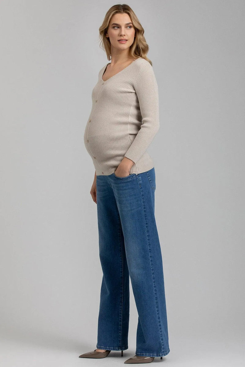 DAD JEANS WB33 | Jeans Premaman a Gamba Larga - Pietro Brunelli