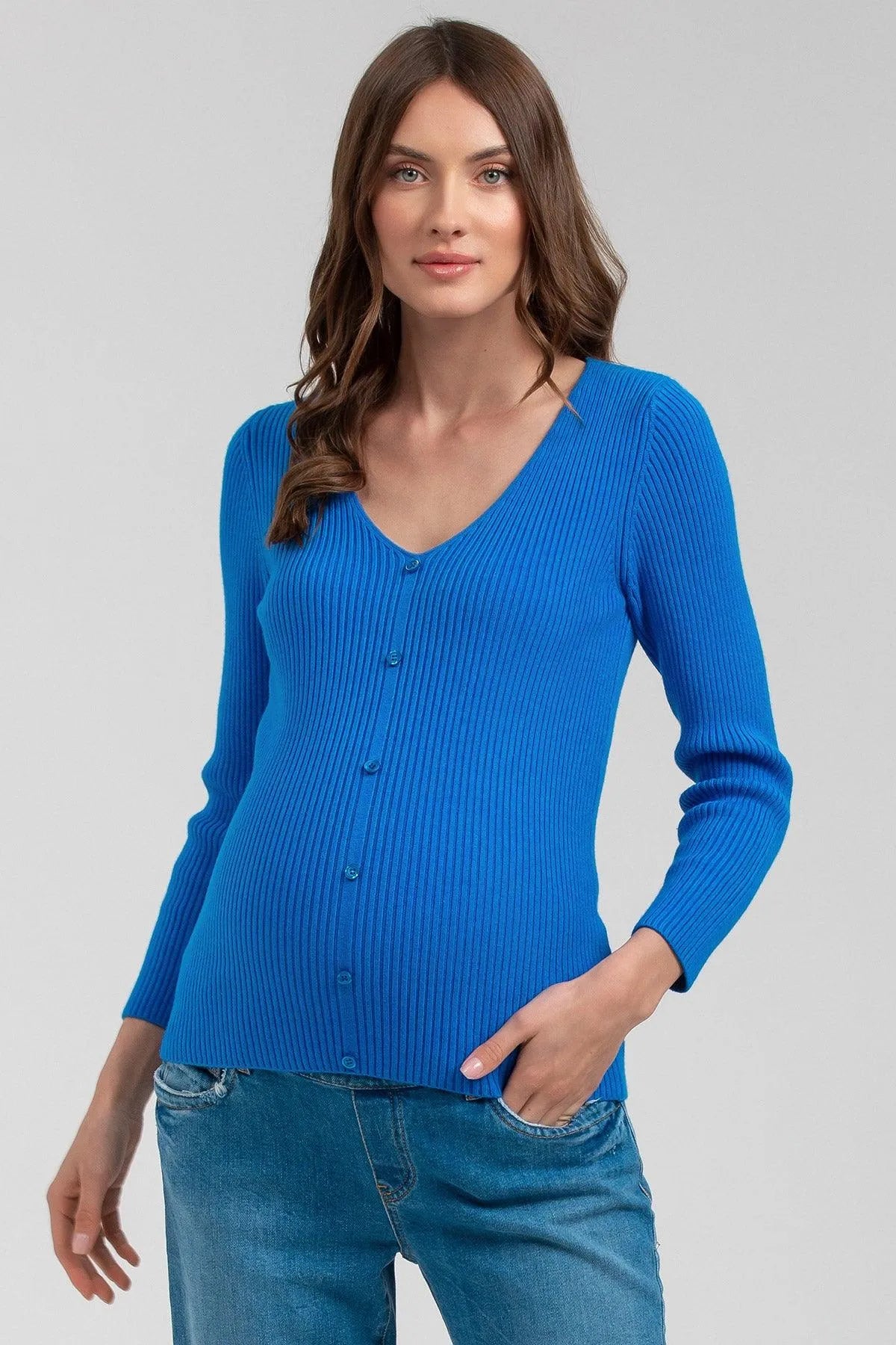 BELLA | Maglia Premaman Blu con Manica 3/4 - Pietro Brunelli