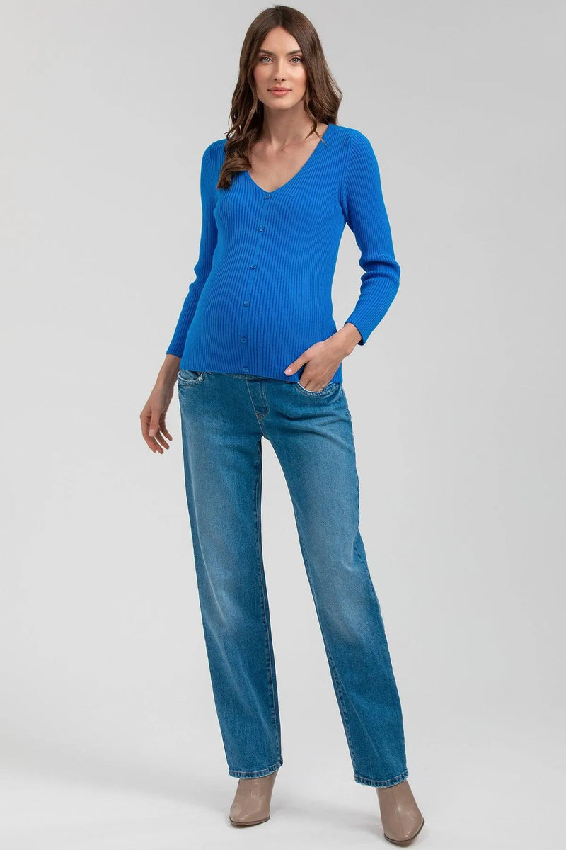 Jeans premaman con fascia elastica