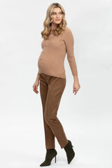 TIMOTHEE | Green Maternity Pants in Velvet