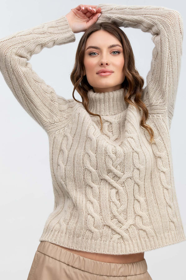 COURMAYEUR | Beige Sweater in Supreme 100% Cashmere