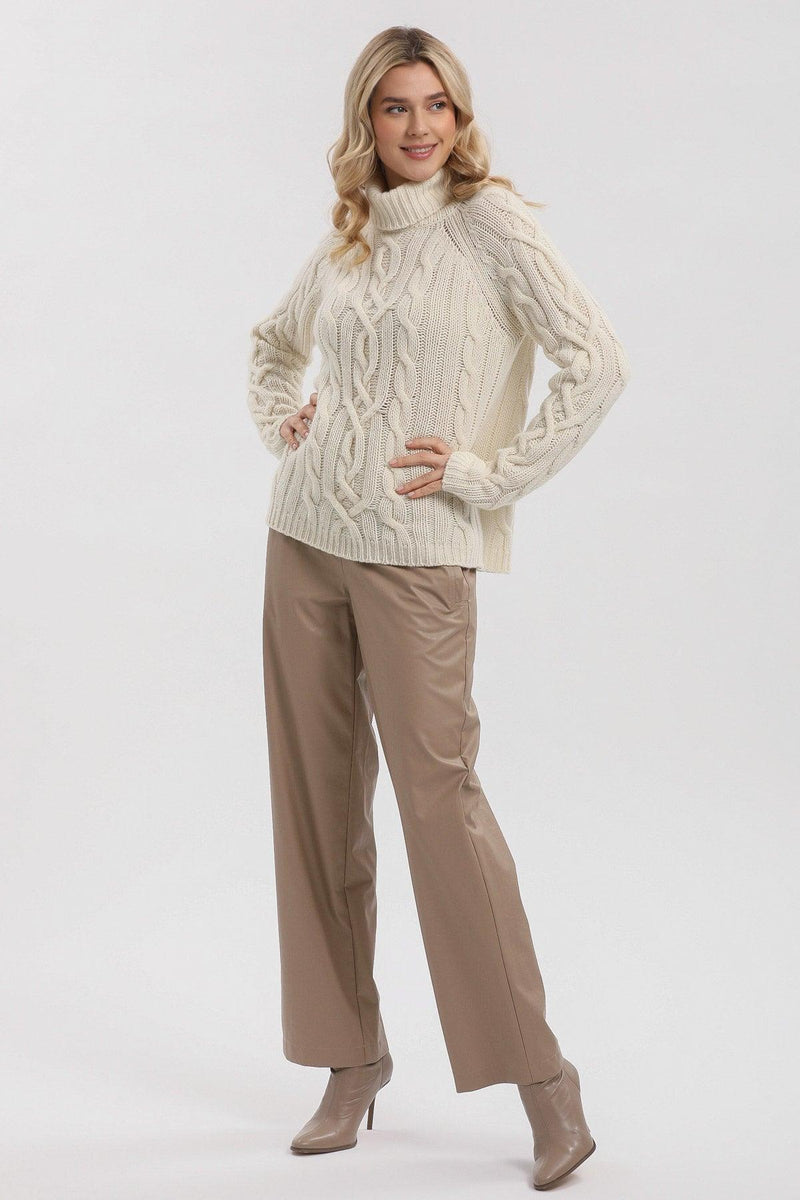 COURMAYEUR | Maglione Bianco in Pregiato 100% Cachemire