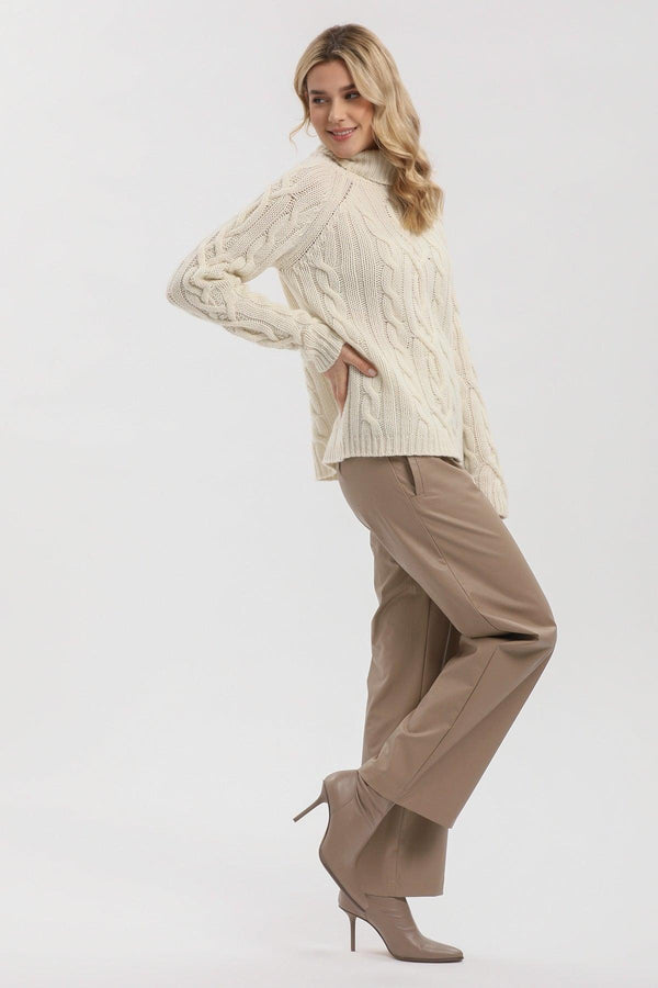 COURMAYEUR | White Sweater in Supreme 100% Cashmere