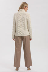 COURMAYEUR | Maglione Bianco in Pregiato 100% Cachemire