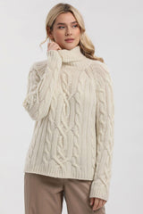 COURMAYEUR | Maglione Bianco in Pregiato 100% Cachemire