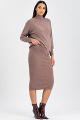 REGINA | Pink Maternity Turtleneck Sweater