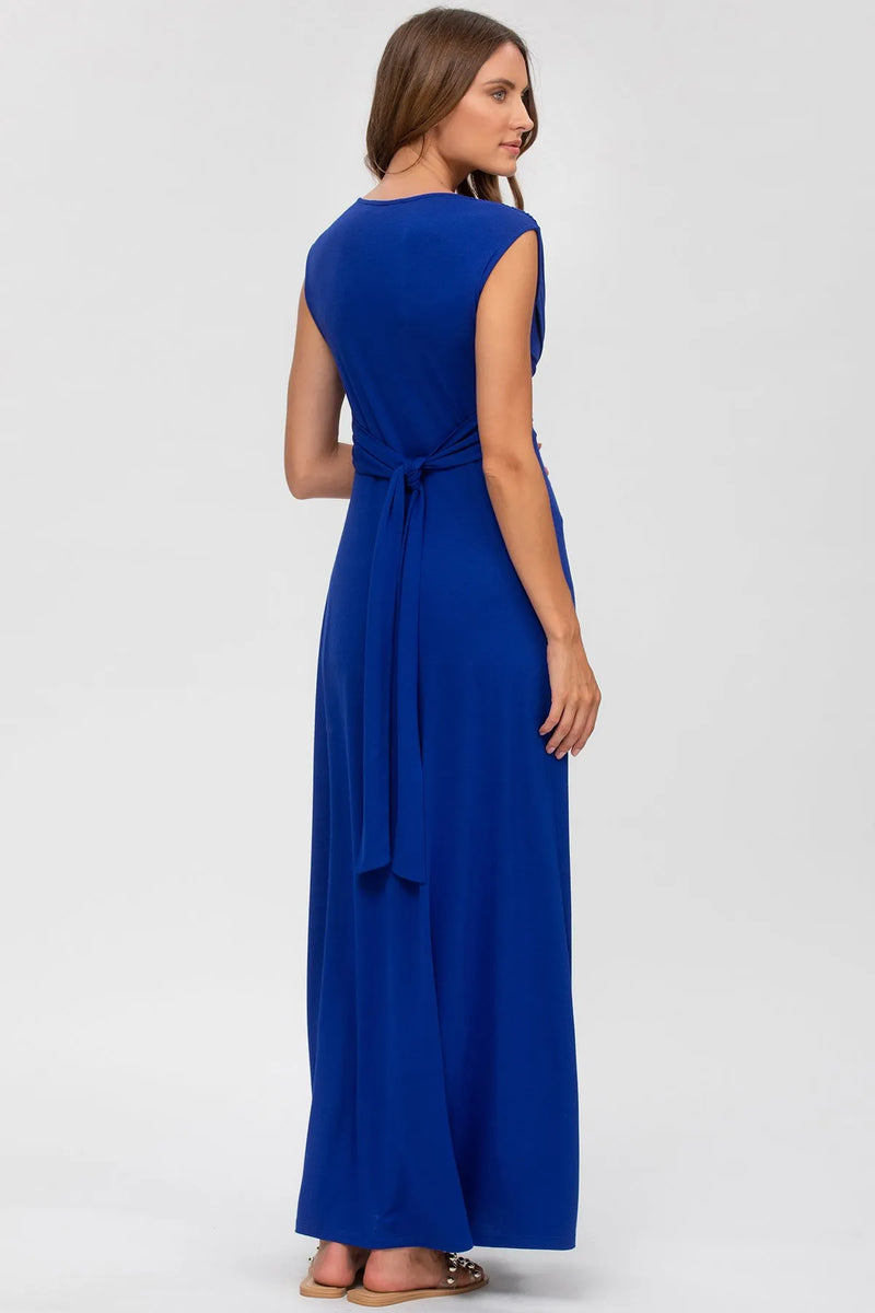 PAPAVER | Maternity and Nursing Maxi Dress in Sapphire Blue