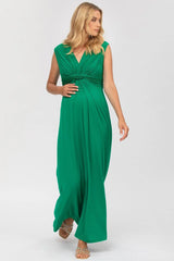 PAPAVER | Maternity and Nursing Maxi Dress in Green