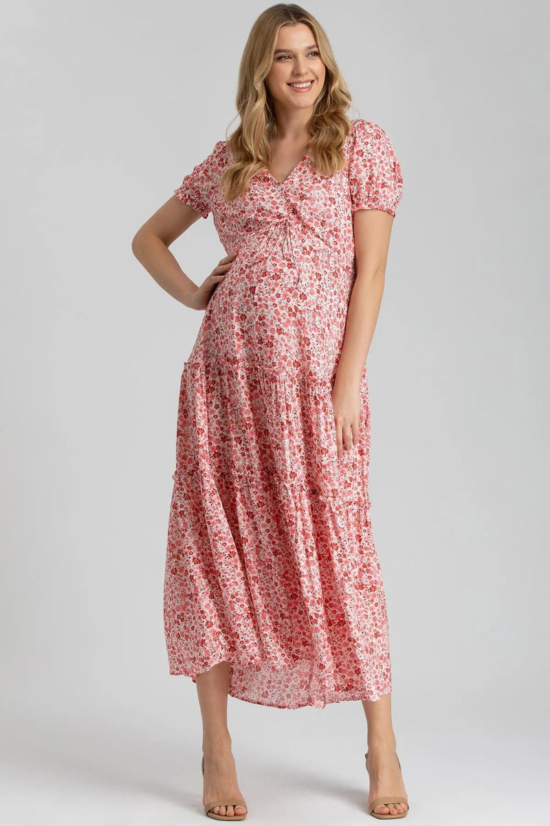 BELLA QA11 | Tiered Maternity and Nursing Dress