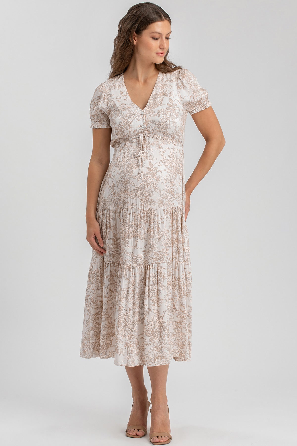 BELLA QE31 | Abito Premaman e Allattamento a Balze