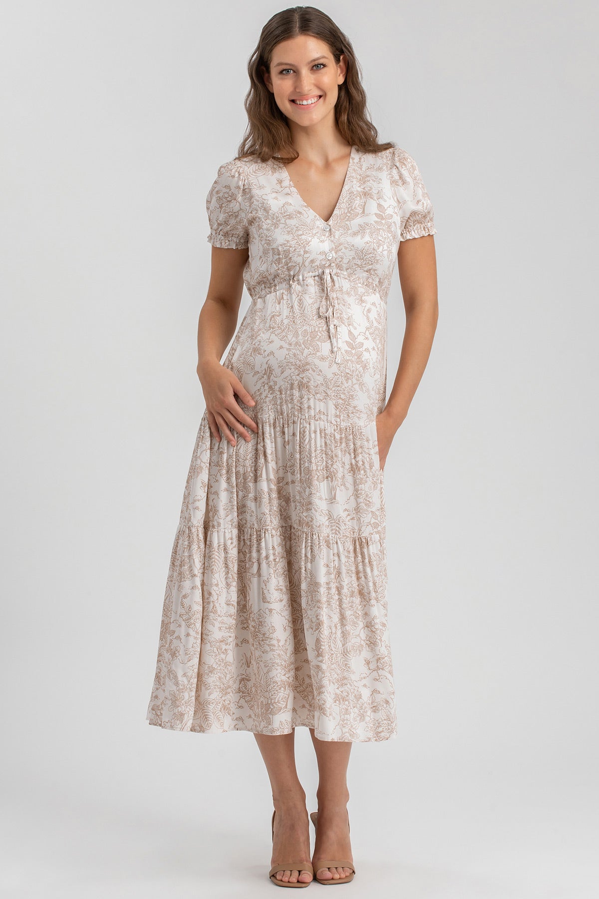 BELLA QE31 | Abito Premaman e Allattamento a Balze