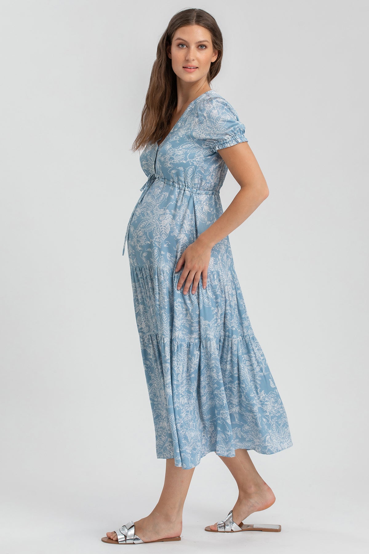 BELLA QD31 | Abito Premaman e Allattamento a Balze