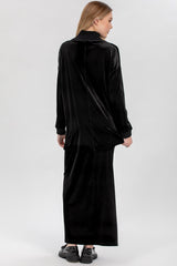 MADELINE | Gonna Premaman in Velluto Nero