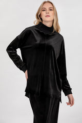 VALENTINA | Top Premaman in Velluto Nero