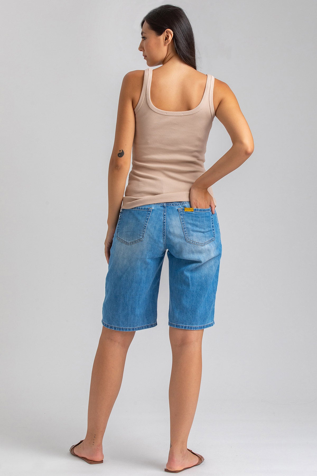 BAGGY SHORTS | Bermuda Shorts Premaman in Denim