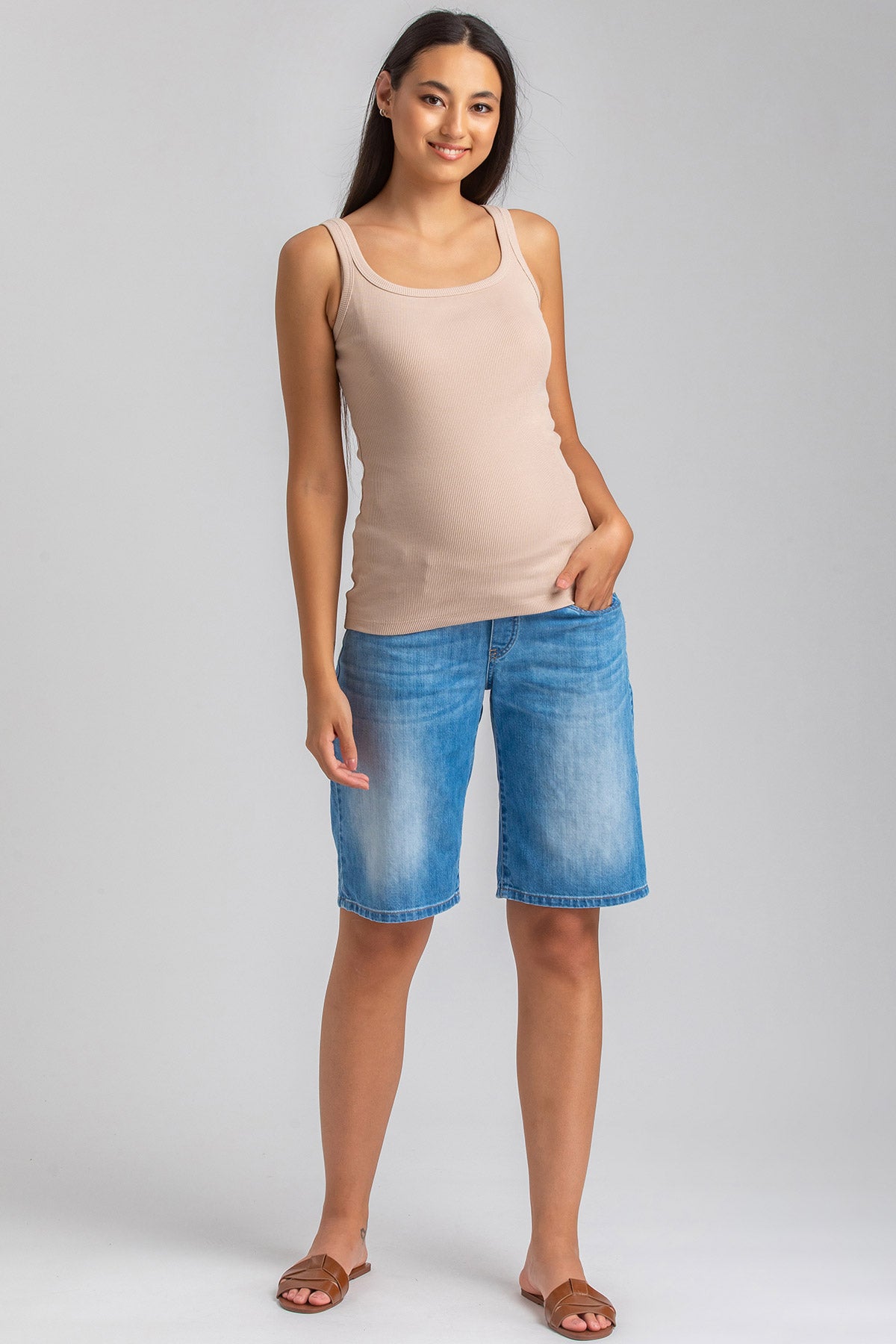 BAGGY SHORTS | Bermuda Shorts Premaman in Denim