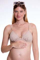 MILOS | Beige Maternity Triangle Bikini