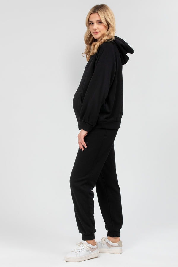 EASY JOGGER | Pantalone Premaman Sportivo Nero
