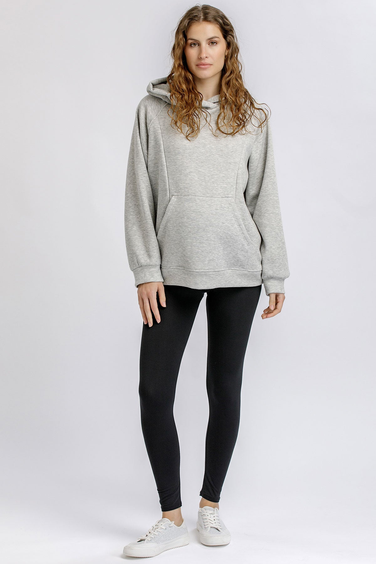 Leggings Premaman Neri in Morbido Jersey di Bambù