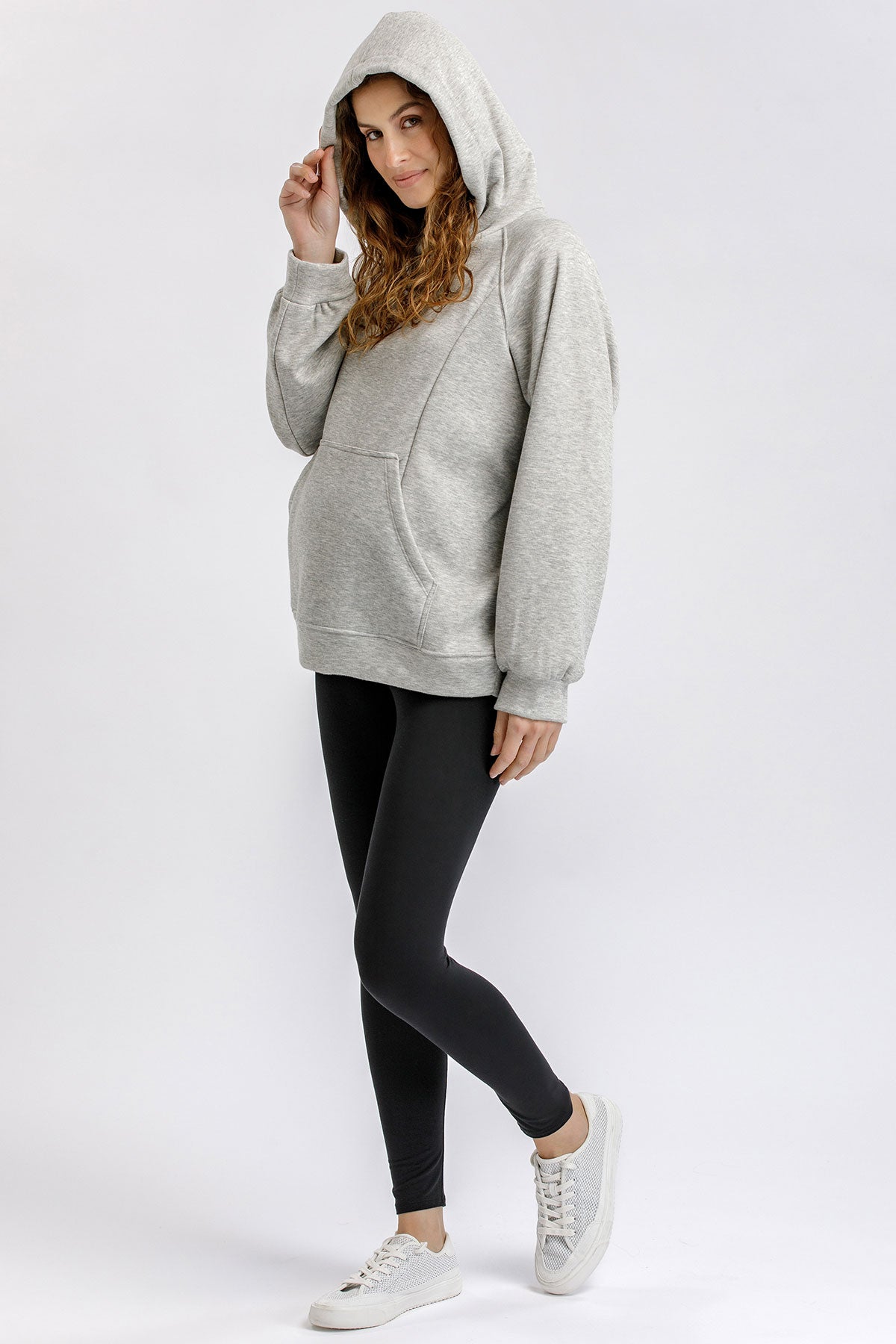 ZACK | Black Maternity Leggings in Soft Bamboo Jersey
