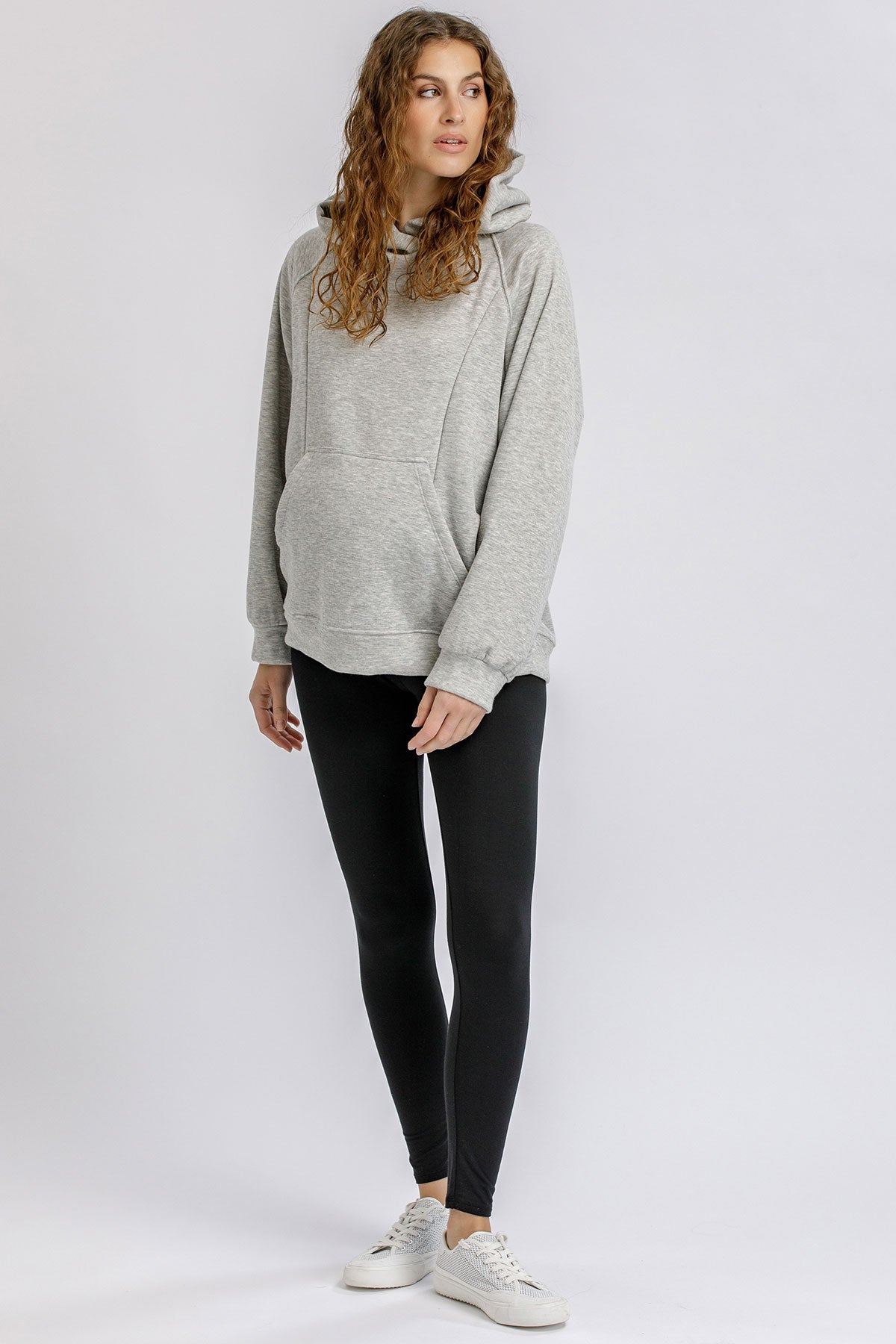 ZACK | Black Maternity Leggings in Soft Bamboo Jersey