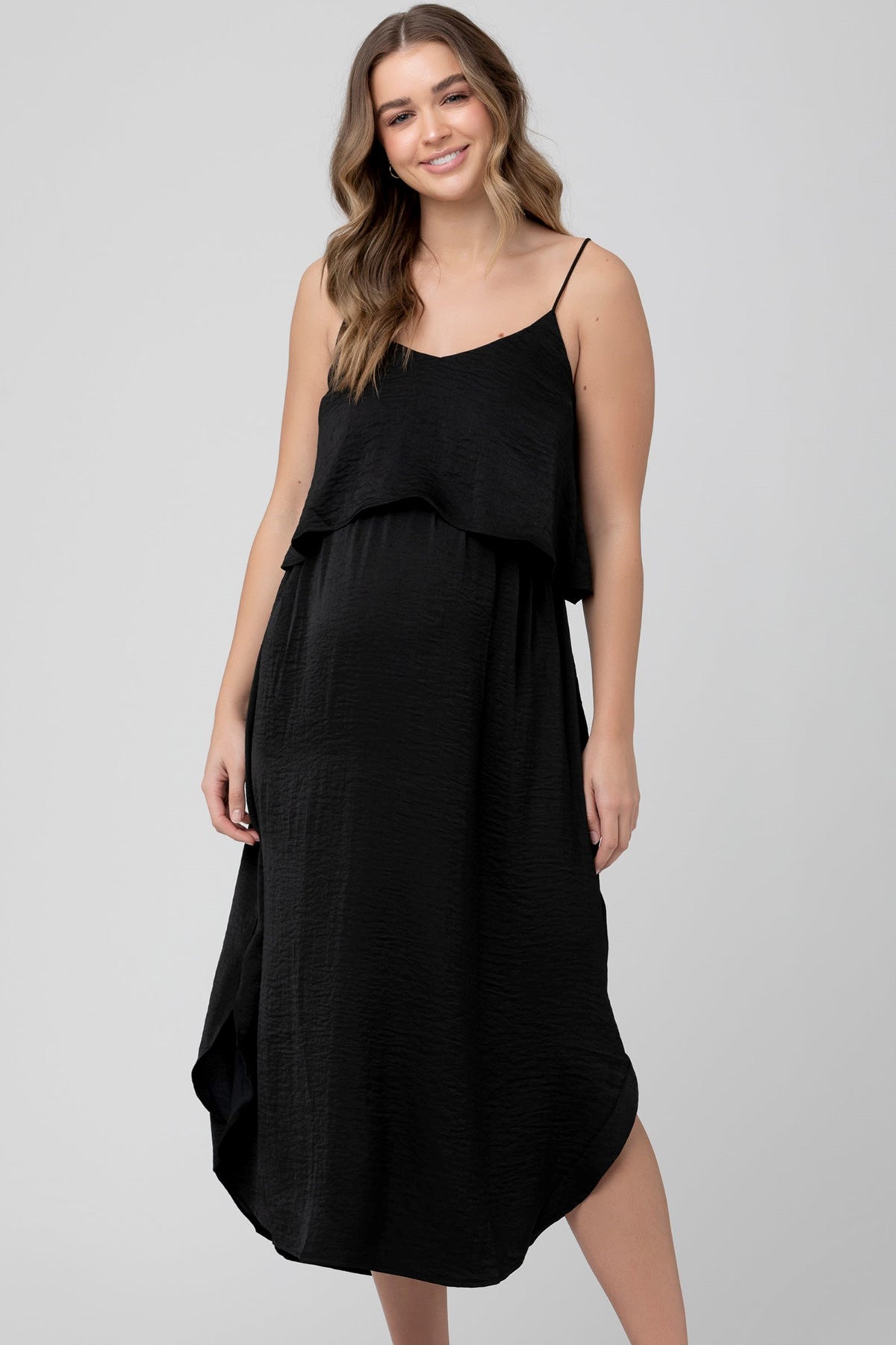 NURSING SLIP DRESS | Abito Premaman e Allattamento Nero