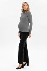 WILLIAM | Black Flared Leg Maternity Pants