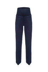 COMFY LEO | Pantaloni Premaman Blu in Punto Milano a Gamba Dritta - Pietro Brunelli