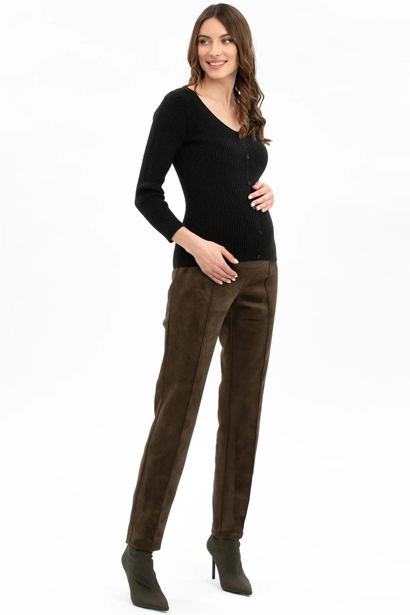 NOAH  Straight Leg Maternity Pants in Dark Blue – Pietro Brunelli