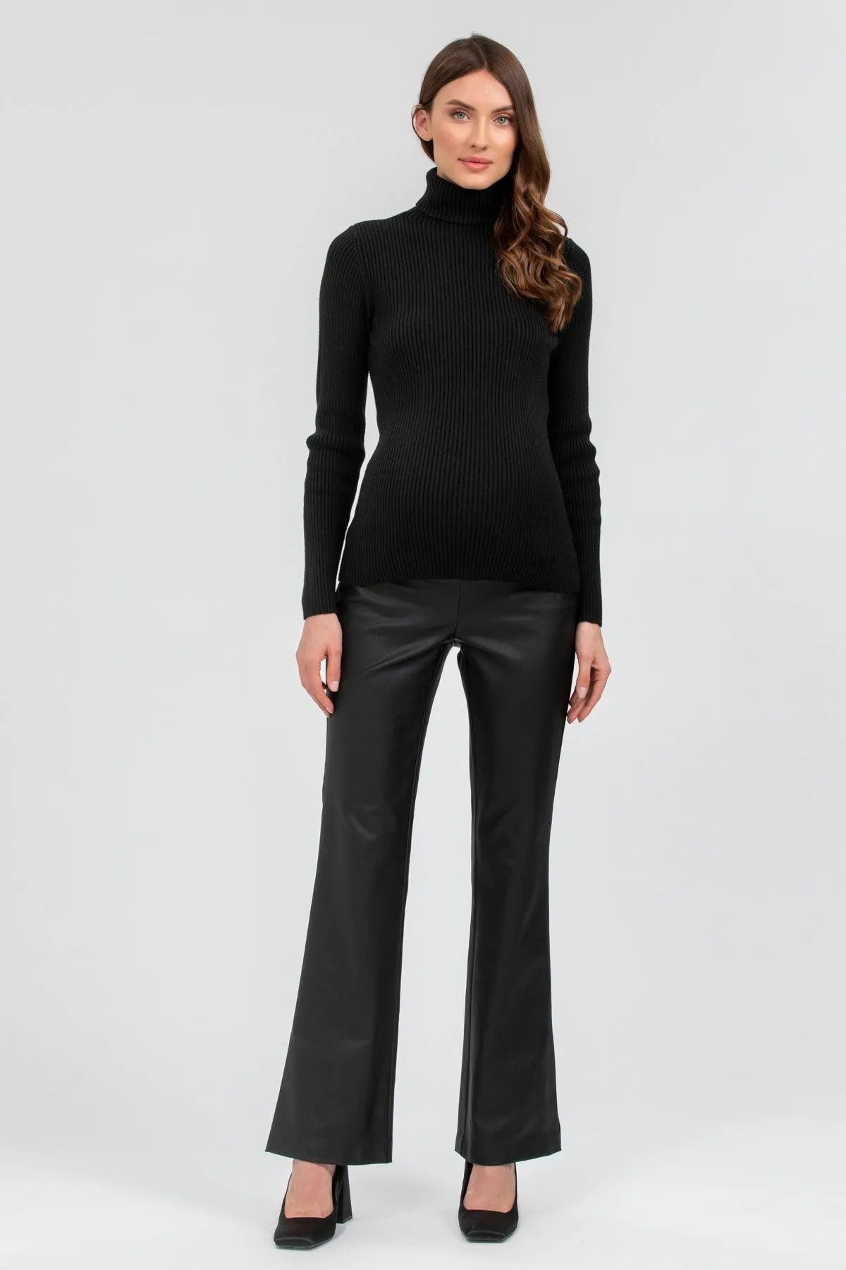 AURORA | Maglia Premaman Nera a Costine - Pietro Brunelli