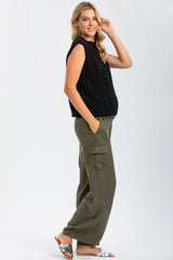 GIGI | Black Mesh Maternity Top