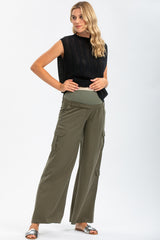 GIGI | Black Mesh Maternity Top