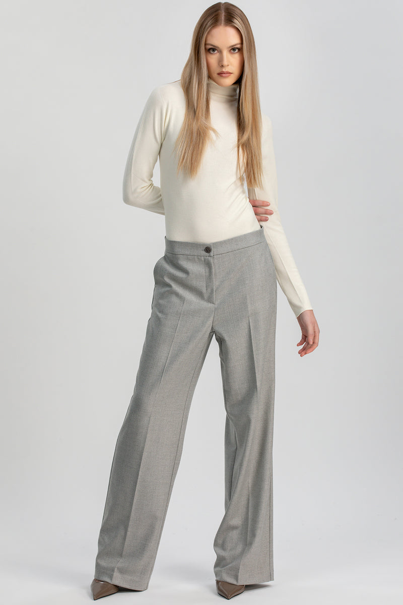 BRADLEY | Grey Trousers in Viscose