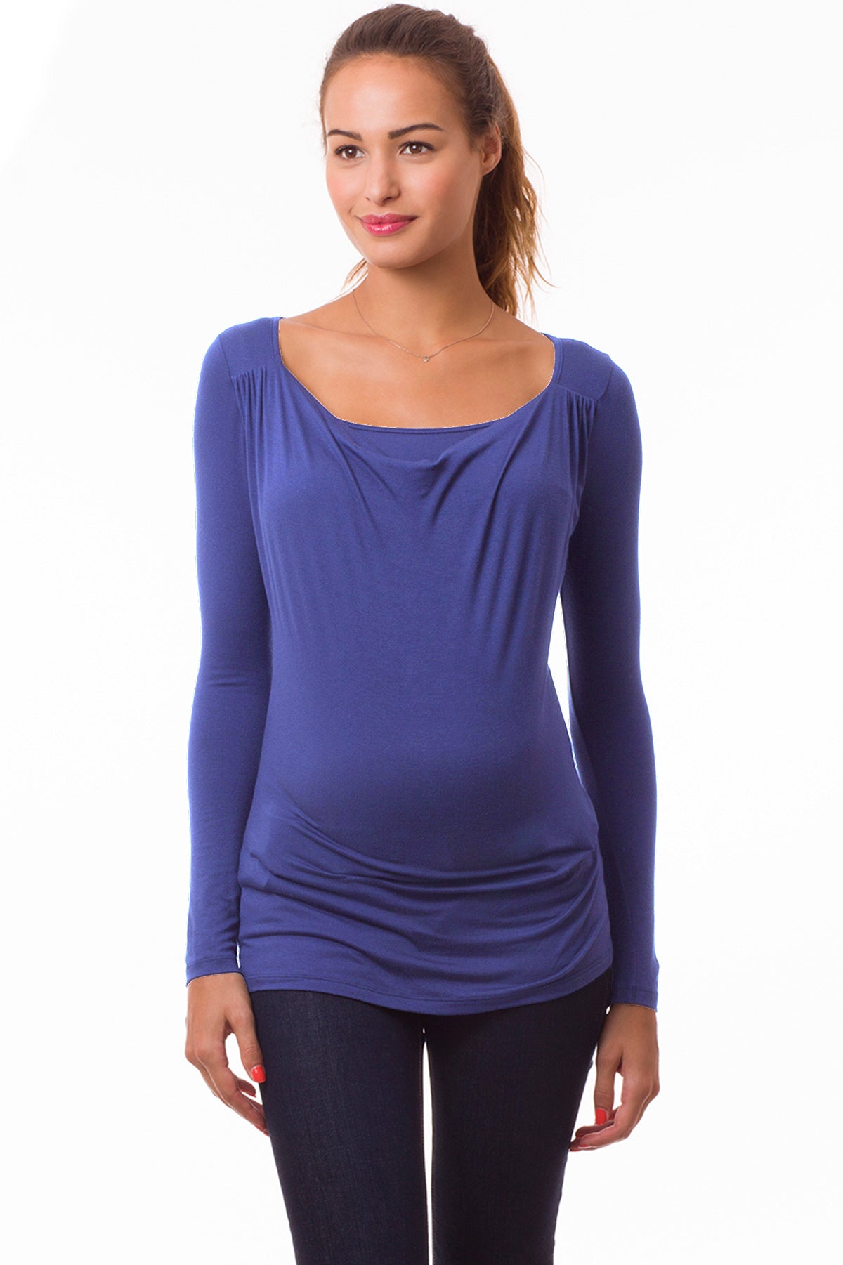 PRISCA | Top Premaman e Allattamento Blu